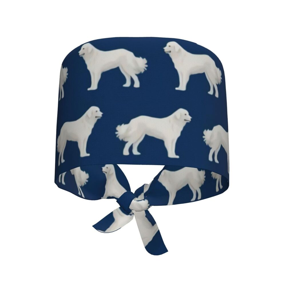 3342 Great Pyrenees Cute Dogs Adjustable Working Cap Scrub Hat Sweatband